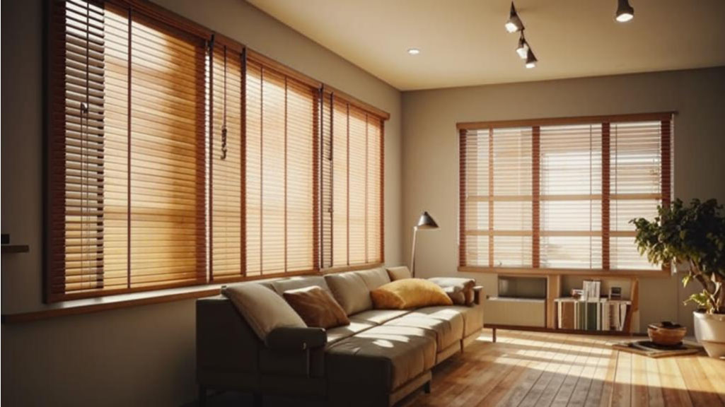 Преимущества деревянных жалюзи в проём перед настенными вариантами